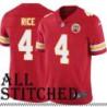 Red Home Rashee Rice Kansas City Chiefs Jersey #4