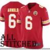 Red Home Jim Arnold Kansas City Chiefs Jersey #6
