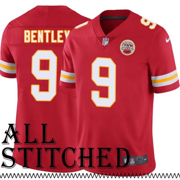 Red Home Scott Bentley Kansas City Chiefs Jersey #9