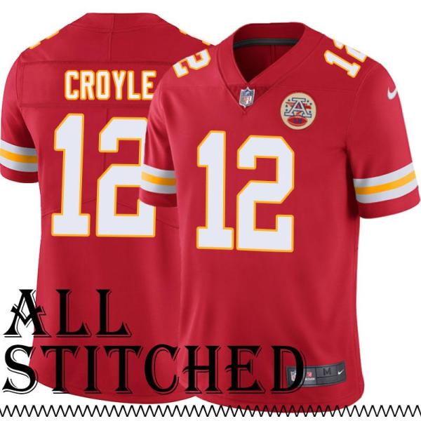 Red Home Brodie Croyle Kansas City Chiefs Jersey #12