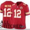 Red Home Gehrig Dieter Kansas City Chiefs Jersey #12