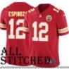 Red Home Alex Espinoza Kansas City Chiefs Jersey #12