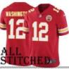 Red Home Montrell Washington Kansas City Chiefs Jersey #12