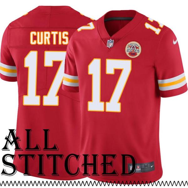 Red Home Kevin Curtis Kansas City Chiefs Jersey #17