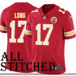 Red Home Lance Long Kansas City Chiefs Jersey #17
