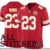 Red Home Barry Word Kansas City Chiefs Jersey #23