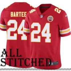 Red Home William Bartee Kansas City Chiefs Jersey #24