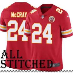 Red Home Kelcie McCray Kansas City Chiefs Jersey #24