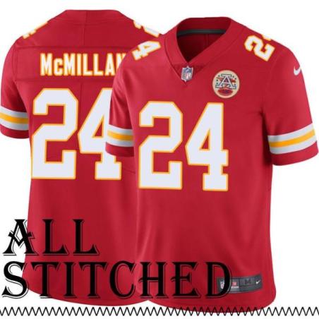 Red Home Erik McMillan Kansas City Chiefs Jersey #24