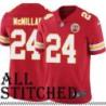 Red Home Erik McMillan Kansas City Chiefs Jersey #24