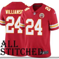 Red Home Fred Williamson Kansas City Chiefs Jersey #24