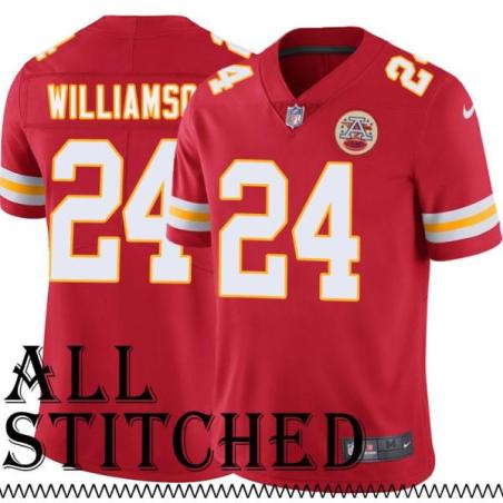 Red Home Fred Williamson Kansas City Chiefs Jersey #24