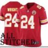 Red Home Felix Wright Kansas City Chiefs Jersey #24