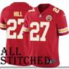 Red Home Greg Hill Kansas City Chiefs Jersey #27