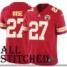 Red Home Donovan Rose Kansas City Chiefs Jersey #27