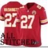 Red Home Donald Washington Kansas City Chiefs Jersey #27