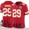 Red Home Dantrell Savage Kansas City Chiefs Jersey #29