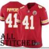 Red Home Woodie Pippens Kansas City Chiefs Jersey #41