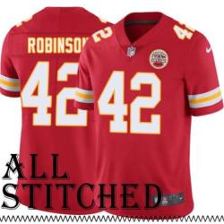 Red Home Johnny Robinson Kansas City Chiefs Jersey #42