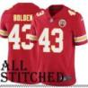 Red Home Juran Bolden Kansas City Chiefs Jersey #43
