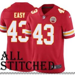 Red Home Omar Easy Kansas City Chiefs Jersey #43