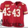 Red Home Omar Easy Kansas City Chiefs Jersey #43