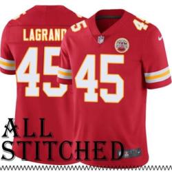 Red Home Morris LaGrand Kansas City Chiefs Jersey #45