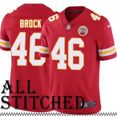 Red Home Kevin Brock Kansas City Chiefs Jersey #46