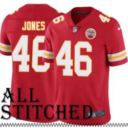 Red Home Dominique Jones Kansas City Chiefs Jersey #46