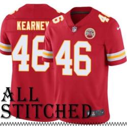 Red Home Jim Kearney Kansas City Chiefs Jersey #46