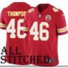 Red Home Bennie Thompson Kansas City Chiefs Jersey #46