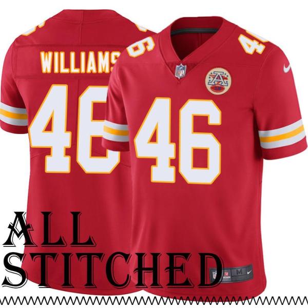 Red Home Robert Williams Kansas City Chiefs Jersey #46