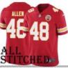 Red Home Nate Allen Kansas City Chiefs Jersey #48
