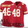 Red Home Cole Christiansen Kansas City Chiefs Jersey #48