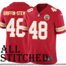 Red Home Nakia Griffin-Stewart Kansas City Chiefs Jersey #48