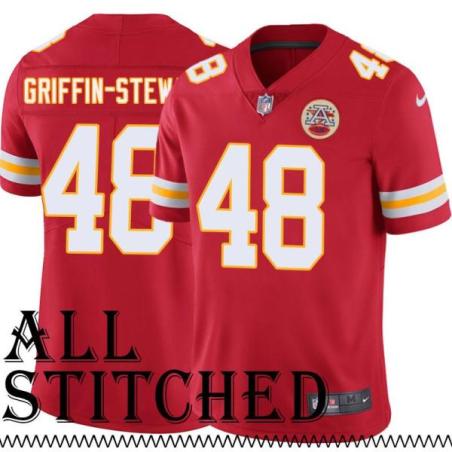 Red Home Nakia Griffin-Stewart Kansas City Chiefs Jersey #48