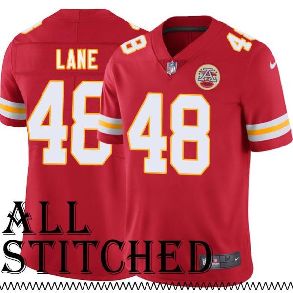 Red Home Garcia Lane Kansas City Chiefs Jersey #48
