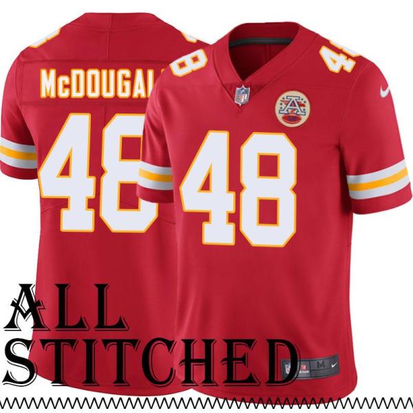 Red Home Bradley McDougald Kansas City Chiefs Jersey #48