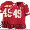 Red Home Gerald Jackson Kansas City Chiefs Jersey #49