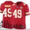 Red Home Matthew Wright Kansas City Chiefs Jersey #49