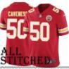 Red Home Ronnie Caveness Kansas City Chiefs Jersey #50