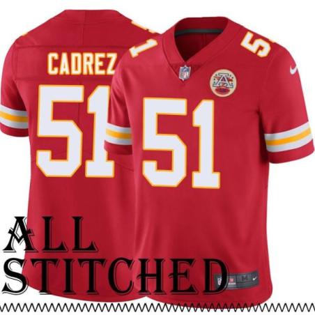 Red Home Glenn Cadrez Kansas City Chiefs Jersey #51