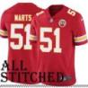 Red Home Lonnie Marts Kansas City Chiefs Jersey #51