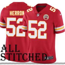 Red Home David Herron Kansas City Chiefs Jersey #52