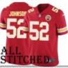 Red Home James-Michael Johnson Kansas City Chiefs Jersey #52