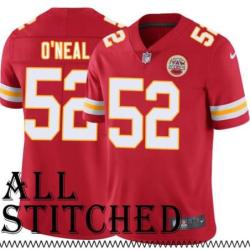 Red Home Andre O'Neal Kansas City Chiefs Jersey #52