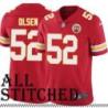 Red Home Orrin Olsen Kansas City Chiefs Jersey #52