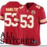 Red Home Rick Hamilton Kansas City Chiefs Jersey #53