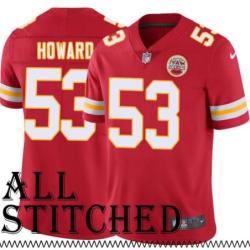 Red Home Todd Howard Kansas City Chiefs Jersey #53