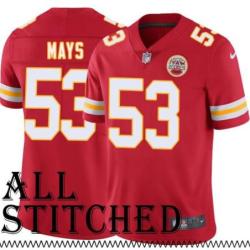 Red Home Joe Mays Kansas City Chiefs Jersey #53